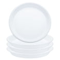 thumbnail image 1 of Uxcell 4 piezas de platillo de plástico para plantas 9.5" bandeja de goteo para macetas, blanco perla, 1 of 7