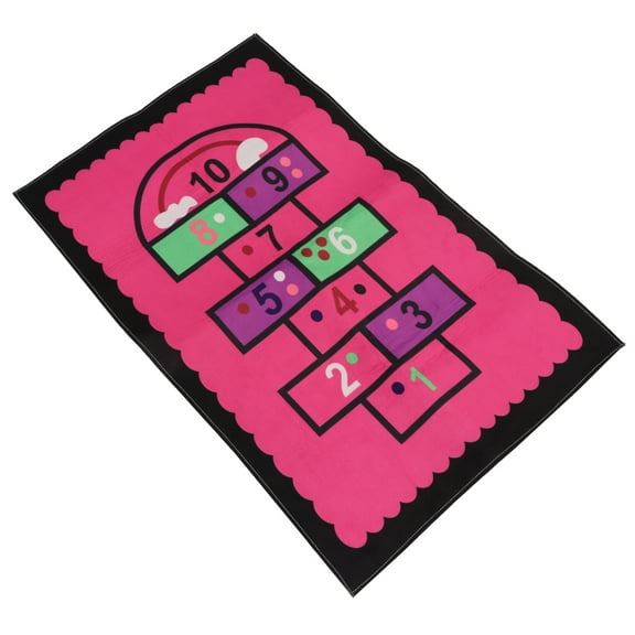 Floor Pads,Floor Mat Pads Hopscotch Floor Mat Bedroom Carpet Cartoon Pattern Carpet for Living Room Bedroom (Pink)