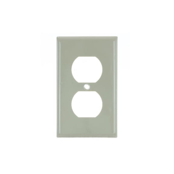 SUNLITE Ivory E211I 1 Gang Duplex Receptacle Plate