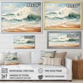 thumbnail image 4 of Designart "Subdued Tones Of The Wave Horizon" Coastal Ocean Floater Framed Canvas Prints, 4 of 5
