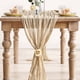 thumbnail image 3 of Camino de mesa plisado para decoración de fiesta de 2 piezas-beige-90*180cm, 3 of 5