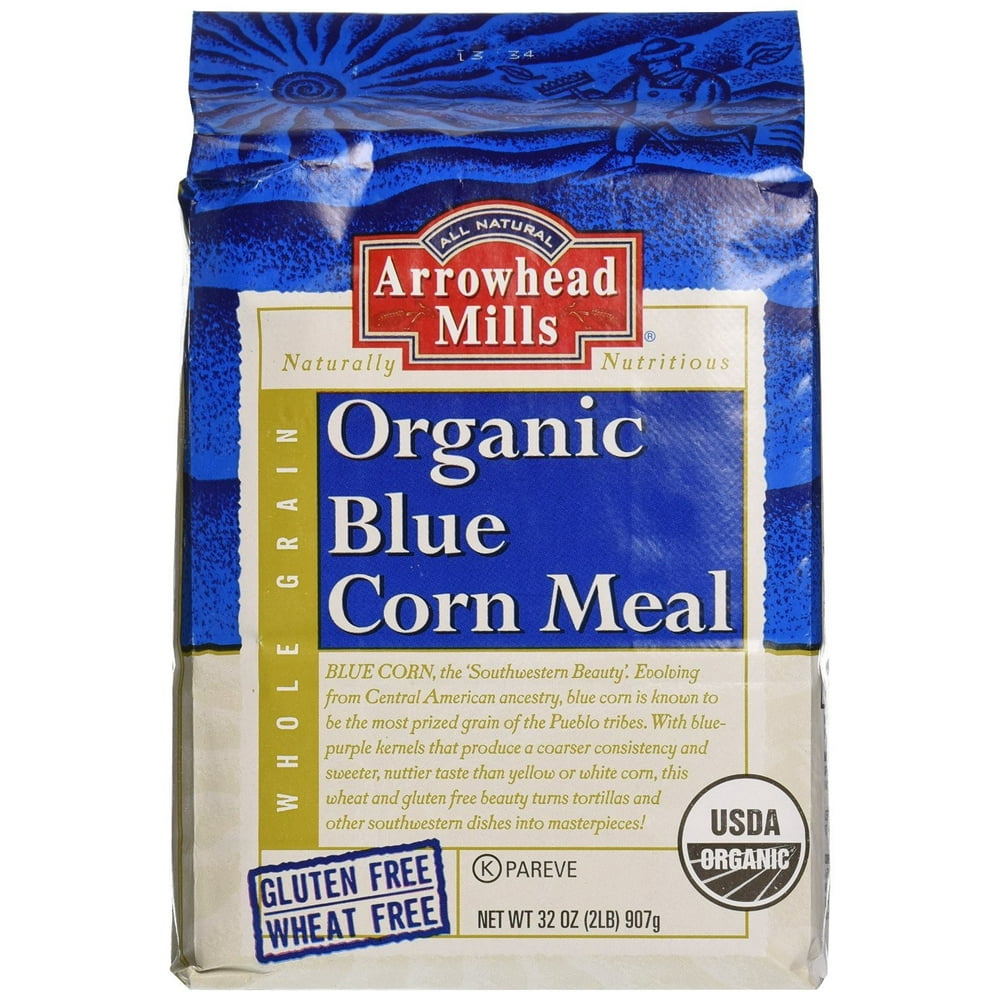 ArrowHealth Mills Organic Gluten Free Blue Corn Meal 2 lbs Walmart