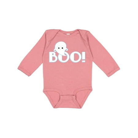 

Inktastic Boo Ghost Gift Baby Boy or Baby Girl Long Sleeve Bodysuit