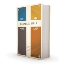 Pre-Owned Niv, Kjv, Nasb, Amplified, Parallel Bible, Hardcover: Four Bible Versions Together for Study and Comparison, (Hardcover)