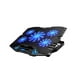 thumbnail image 1 of Enfriador de ordenador portátil para juegos, almohadilla de refrigeración ajustable para tableta y portátil, 5 ventiladores silenciosos, Juegos de teclado y mouse para computadora Azul negro, 1 of 6