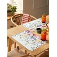 thumbnail image 3 of Spring Floral Purple Placemats Set of 6 Washable Table Mats for Kitchen Dining Table, Heat-Resistant Cotton Linen Place Mats for Indoor Outdoor Parties Holiday Decoration, Elegant Watercolor Flower, 3 of 6