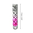 thumbnail image 4 of Unique Bargains 1 Pc Portable Gradient Large Nail Clippers Toenail Clippers Rose Red, 4 of 7