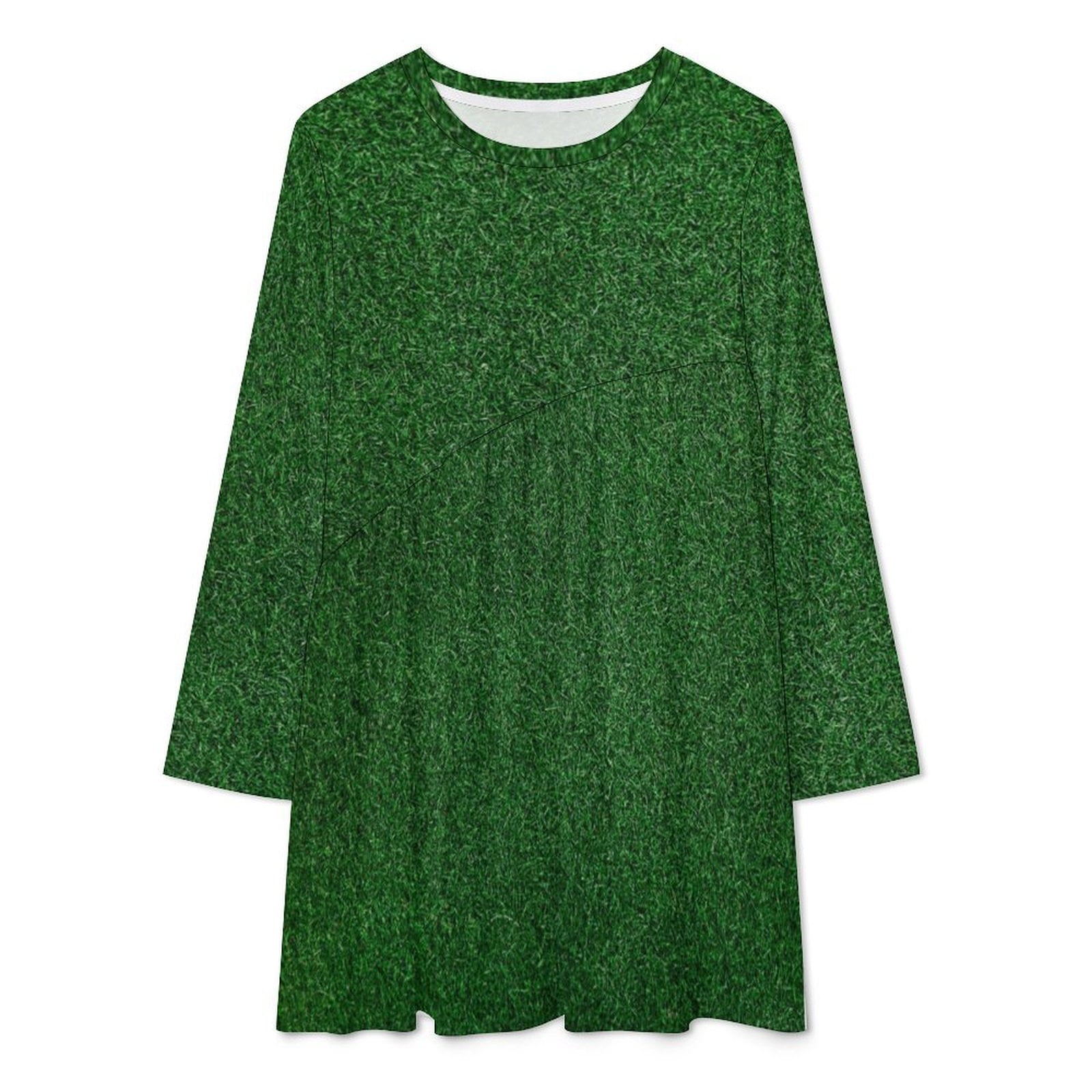 Grass turf fake grass green grass Long Sleeved Dress wedding guest dress  2024 Beachwear Summer skirt - Walmart.ca