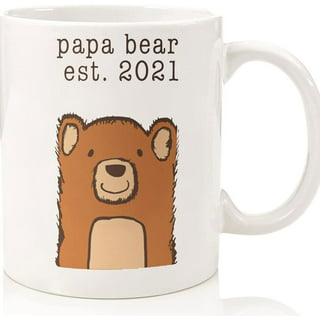 Fatbaby Mama Bear and Papa Bear Coffee Mugs,Father's Day Mother's Day Gifts for Mom and Dad,Christmas Gifts for Parents
