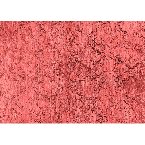 Ahgly Company Indoor Rectangle Oriental Red Industrial Area Rugs, 5' x 7'