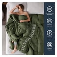 thumbnail image 3 of Edredón Matrimonial Acolchado Reversible Esquimal Relleno Down, Compatible Con Funda Duvet Verde, 3 of 7
