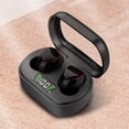 thumbnail image 2 of Herunwer Wireless Bluetooth Earbuds with 25-Hour Battery, LED Display, and Wireless Charging Case, 2 of 9