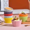 thumbnail image 6 of Ramekins 6 Oz Oven Safe, Creme Brulee Ramekins, Souffle Cups, Souffle Dishes For Oven-green-Set of 2, 6 of 7