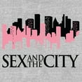 thumbnail image 2 of Women's Sex and the City Night Cityscape Logo  Graphic Tee Athletic Heather Large, 2 of 4