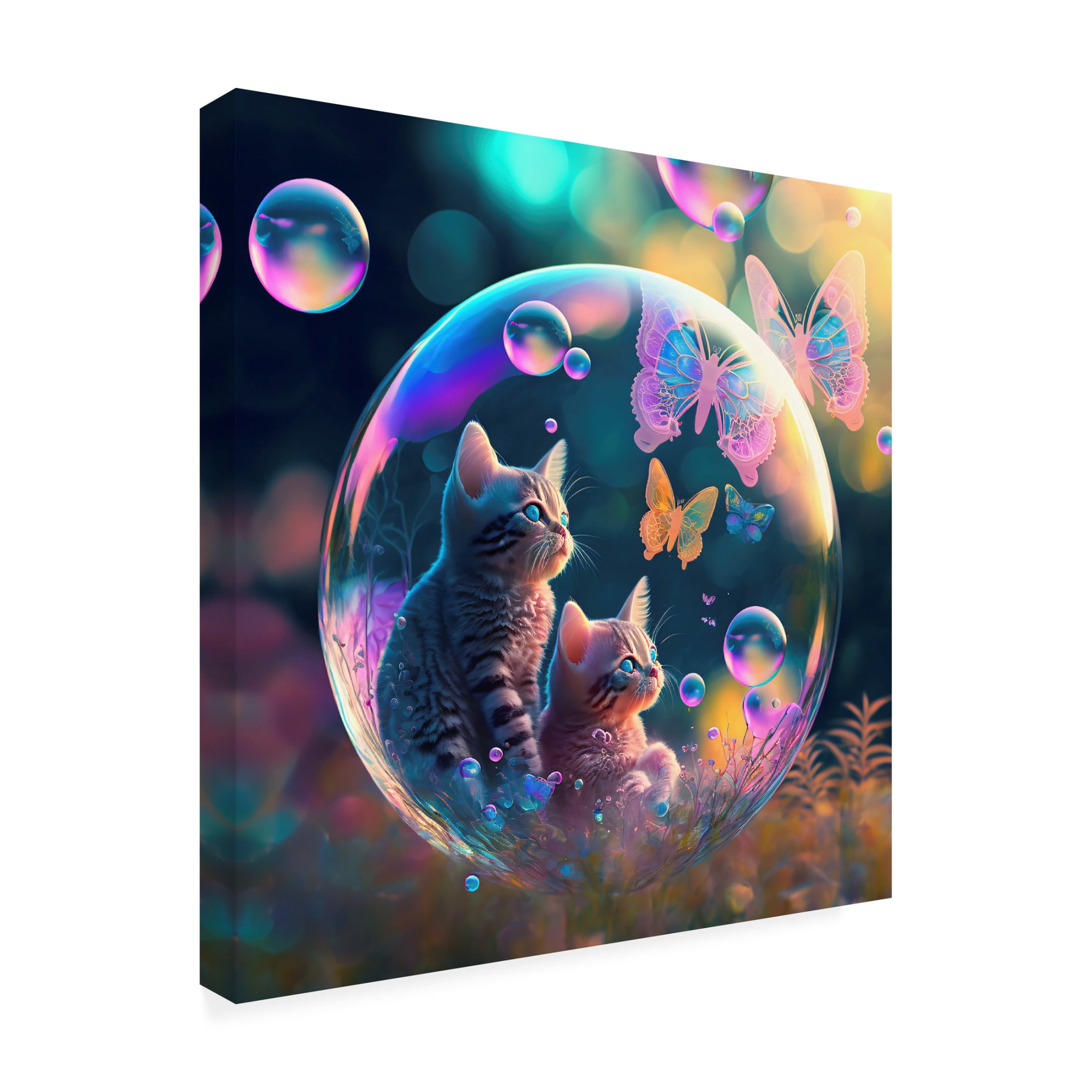 Canvas Wall Art - Ray Heere 'Mystical Morning 33' Wall Art for Living Room, Bedroom, or Office Décor by Trademark Fine Art - 14 x 14 Inches