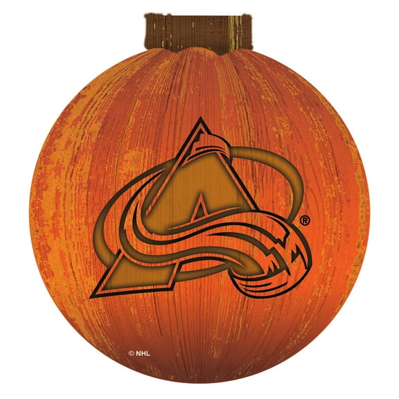 Colorado Avalanche 12'' Pumpkin Sign