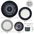 thumbnail image 3 of STP Porcelain J-229567, Noble Cobalt Bone China Dinnerware Set of 20, Service for 4, 3 of 4