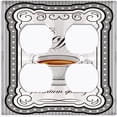 thumbnail image 2 of Metal Light Switch Wall Plate Outlet Cover (Coffee Mocha Espresso Cup Gray White Frame - Double Duplex), 2 of 2
