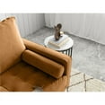 thumbnail image 6 of Enor Furniture Newport 70" Upholstered Modern Velvet Sofa in Brown, 6 of 8