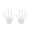 C001- White, variant on Halloween Decor, Halloween Decorations Outdoor 4X3 Inch Glow in Dark Green Skeleton Hand Set, Glow in The Dark Party Decorations, Halloween Outdoor Decorations, Outdoor Decor for