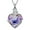 A, variant on Cremation Jewelry Love Heart Urn Ashes Necklace for Women Rose Flower Crystals Ash Loved One Memorial Pendant