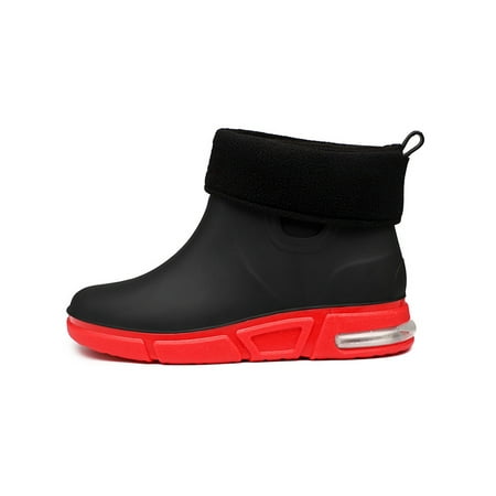 

Audeban Men Waterproof Closed Toe Flats Cars Washing Casual Booties Men s Chef Cozy Wear Resistant Pure Color Shoes Boots