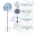 thumbnail image 3 of WONDER garden Metal Wind Spinner Outdoor Decor Garden Sculptures and Statues Suitable for Decorating Your Patio, Lawn & Garden, 3 of 7