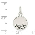 thumbnail image 2 of White Sterling Silver Charm Pendant Crystal 17 mm 13, 2 of 2
