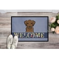 thumbnail image 2 of Caroline's Treasures BB1420JMAT Chocolate Labrador Welcome Door Mat, Indoor Rug or Outdoor Welcome Mat 24x36 Doormat ,, 2 of 4