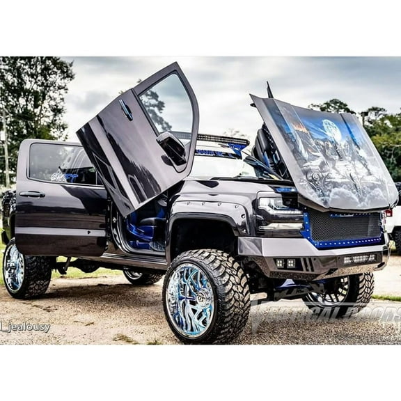 Vertical Doors Inc VDCGMCSIER14 Lambo Vertical Door Kit Compatible with 2014-2018 GMC Sierra