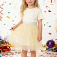 thumbnail image 2 of MIASHUI Girls Ballet Skirt with Heart Sequin Embroidery for Dance Party and Performance White,2-3 Years, 2 of 6