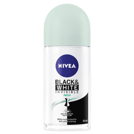 NIVEA Black & White Invisible Fresh Mist Antiperspirant for Women - 50ml (Pack of 2)