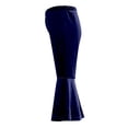 thumbnail image 4 of Mercatoo Kids Velvet Bell Bottom Pants Girls 1lowy Trendy Skinny Fleece Flare Leggings Fall Winter Casual Soft Wide Leg Trousers, 4 of 4