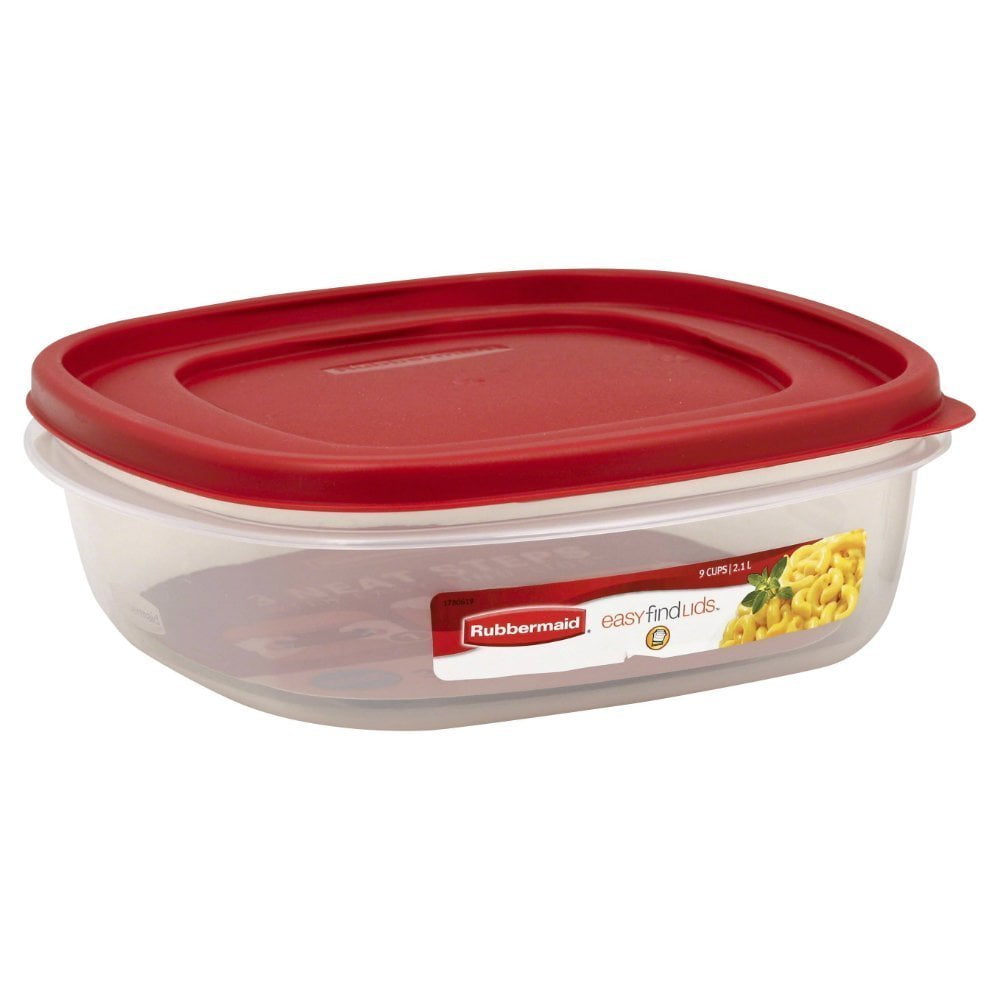 Rubbermaid 1777179 Easy Find Lid (Value Pack of 2 Containers) 9 Cup