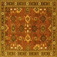 thumbnail image 1 of Ahgly Company Indoor Square Oriental Yellow Industrial Area Rugs, 5' Square, 1 of 4