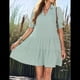 thumbnail image 4 of Vestido Plisado de Corta para Mujer, Verde , Talla L, 4 of 8