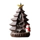 thumbnail image 3 of Incensario de cerámica con reflujo, escultura de árbol de Navidad para escritorio, color violeta. Arena violeta, 3 of 7