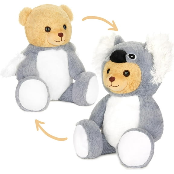 BRUBIES Teddy Koala - 10 Inch Teddy Bear in Koala Costume with Hood - Cuddly Toy for Cosy Adventures