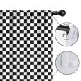 thumbnail image 4 of Blackout Kids Curtains,Black and White Checkered Pattern Childrens Insulated Curtains Set Of 2,Bedroom Essentials,Toddler Room Decor 42"x63", 4 of 5