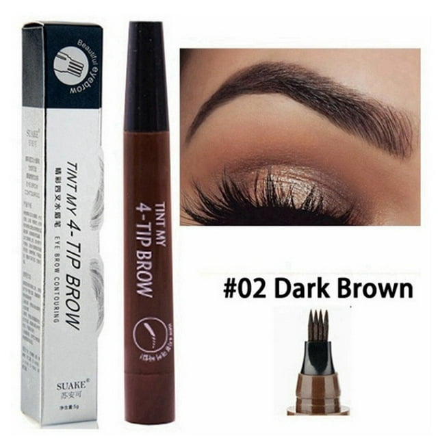 Heliisoer 1PCS Crayon à Sourcils Liquide 4--TIPBROW Fin Sketch 5 ml