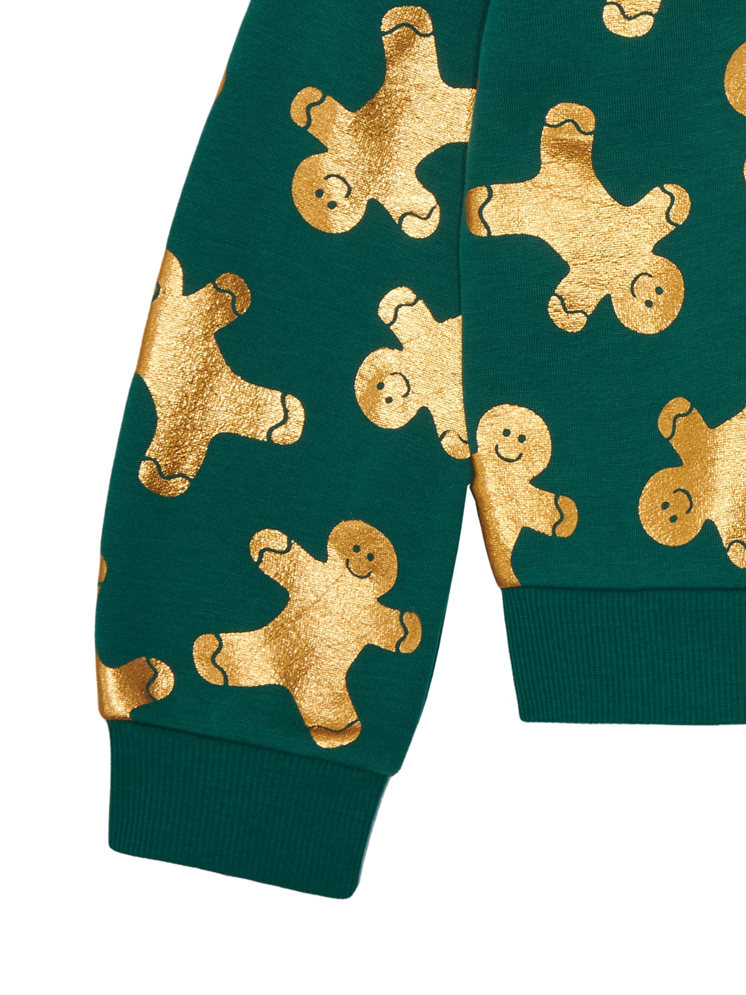 Planet Gold Girl's Holiday Gingerbread Sweatshirt, Sizes 4-18