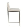 thumbnail image 5 of LumiSource Fuji High Back 26" Fixed-Height Counter Stool - Set of 3, 5 of 6