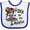 White and Royal, variant on Inktastic Día De Los Muertos Girl Boys or Girls Baby Bib