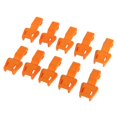thumbnail image 4 of tredstone 10 Pcs Extraction à Fermeture Éclair en Plastique pour Cordon de 3-4mm Orange, 4 of 8