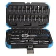 thumbnail image 1 of FIXTEC Car Mechanics Tool Set with 1/4" Drive Quick Reversible Ratchet Handle (46-Pieces), 1 of 5