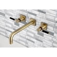 thumbnail image 2 of Kingston Brass KS6023DKL Kaiser Two-Handle Wall Mount Roman Tub Faucet, Antique Brass, 2 of 7