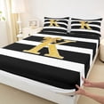 thumbnail image 4 of Erosebridal Initial K Letter Queen Sheet Sets for Kids, Princess Bowknot Bed Set, 4-Piece, 4 of 5