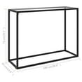 thumbnail image 2 of vidaXL Console Table Transparent 39.4"x13.8"x29.5" Tempered Glass, 2 of 8