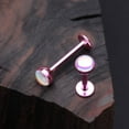 thumbnail image 2 of Colorline Iridescent Revo Sparkle Steel Labret, 2 of 2