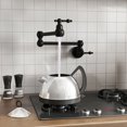 thumbnail image 4 of Boyel Living Pot Filler Kitchen Faucet Folding Sink Faucet, Single Hole Double Joint Swing Arm Pot Filler Folding Kitchen Faucet in Matte Black, 4 of 8